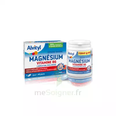 Alvityl Magnésium Vitamine B6 Libération Prolongée Comprimés Lp B/45 à HEROUVILLE ST CLAIR